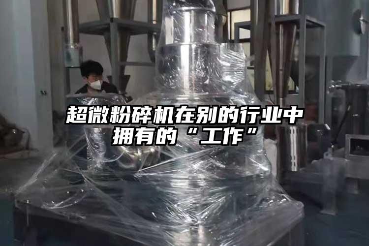 超微粉碎機在別的行業中擁有的“工作”